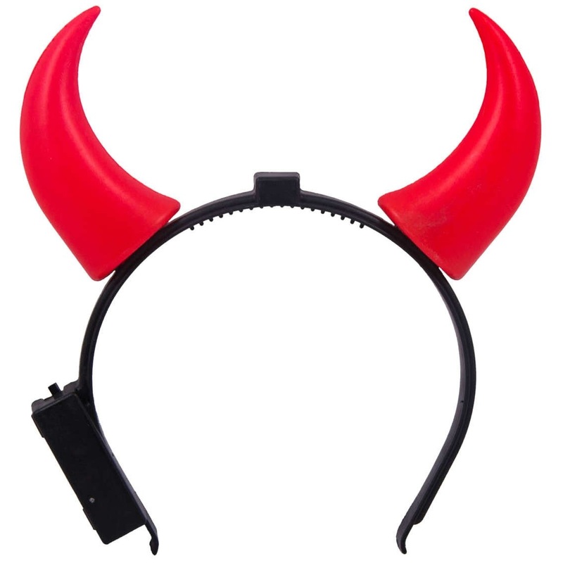 Shining devil horns of hell