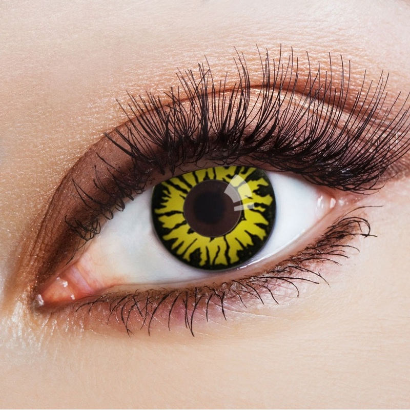 Yellow Kommander year contact lens