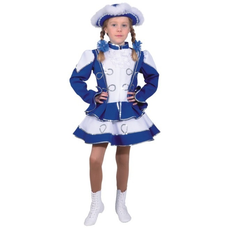 Blue Funkemariechen costume for children 116