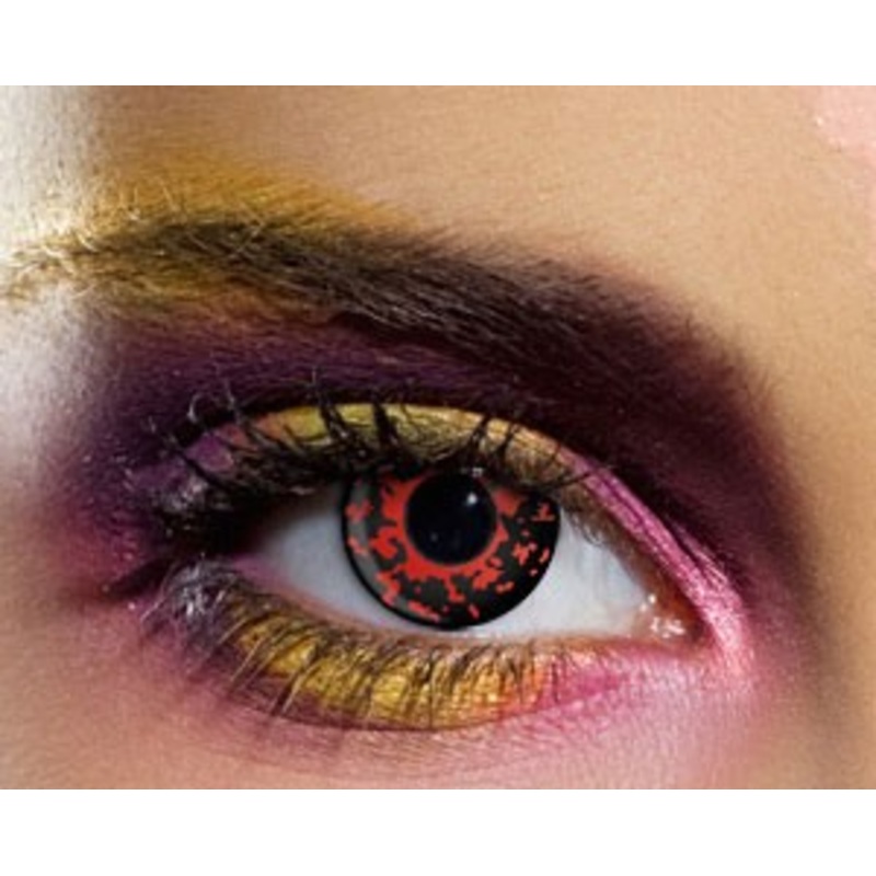 Demonic red contact lenses