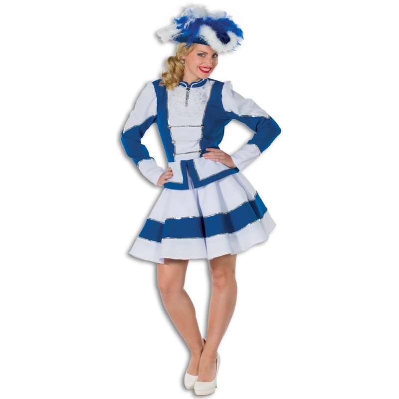 Funkenmariechen Guard Costume Blue White 34