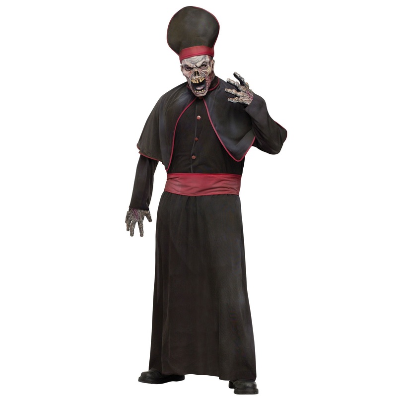 Horror priest costume for men