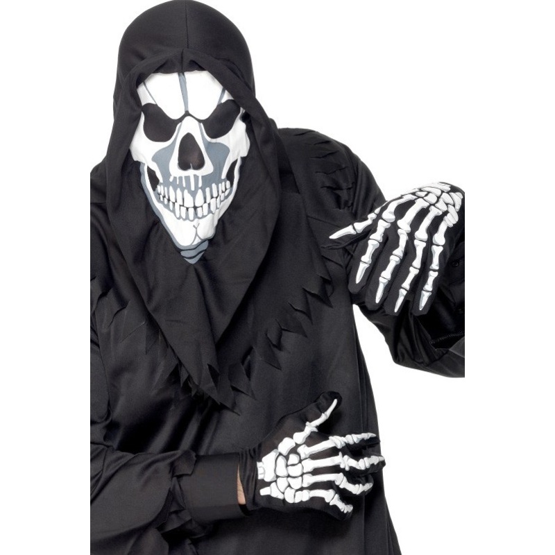 Horror skeleton costume 2-piece