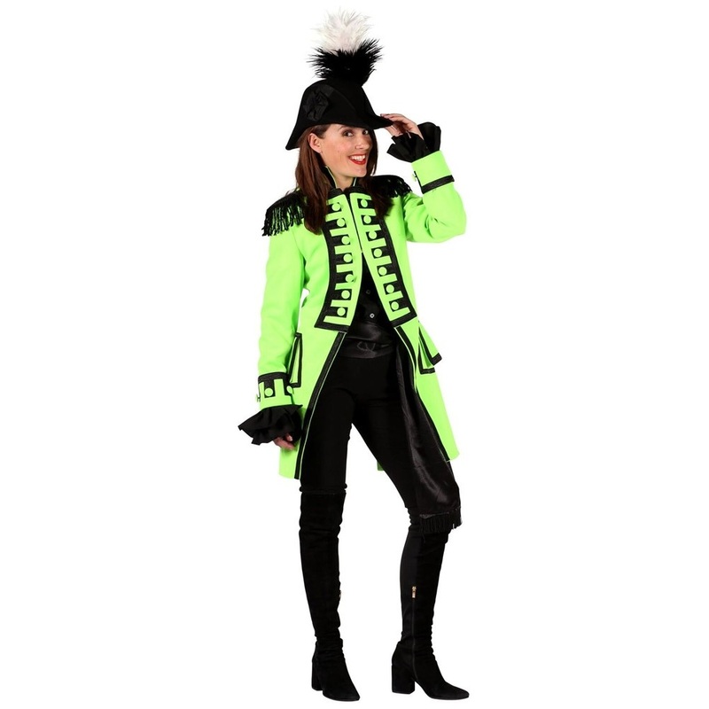 Neon green baroque jacket for women XS