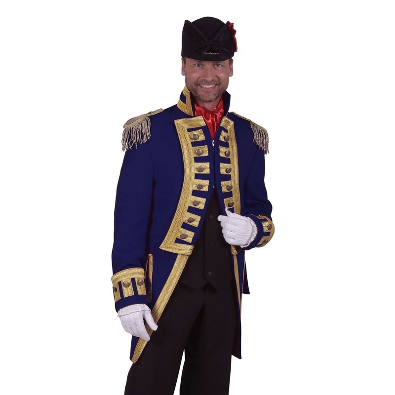 Noble guard coat in blue for men S