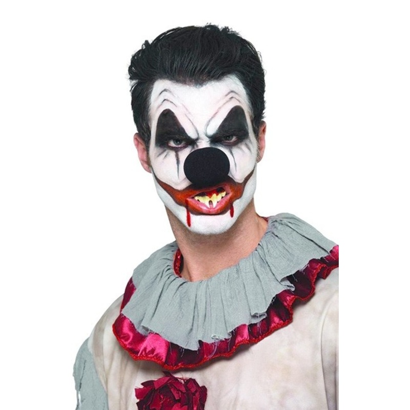 Scary clown make-up set 6 pieces