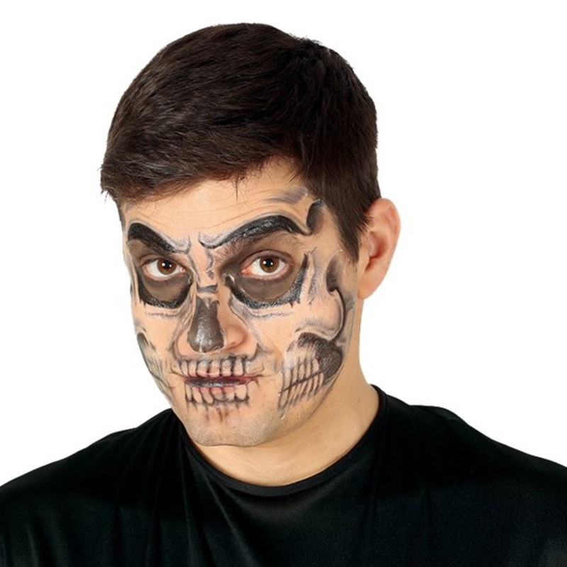 Skull face tattoo