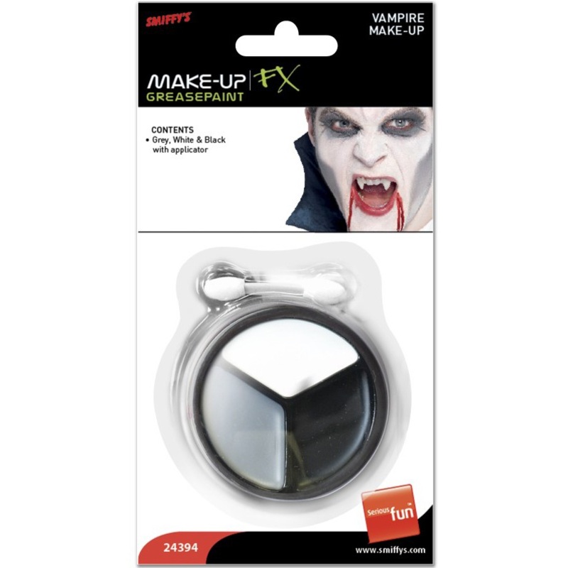 Vampire Make-Up Kit Black-White-Grey