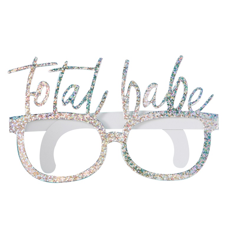 8 holographic Disco Nights party glasses