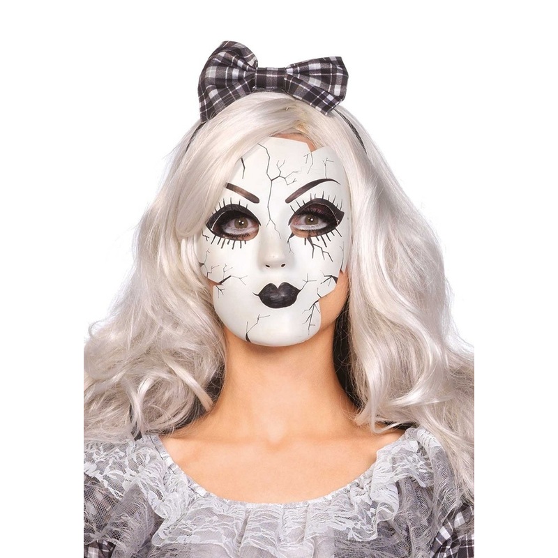 Broken doll face mask