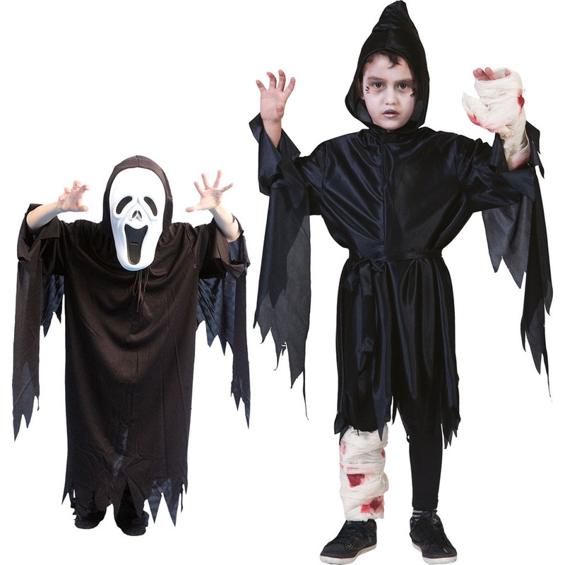 Children's robe Spoky Horror Black 116