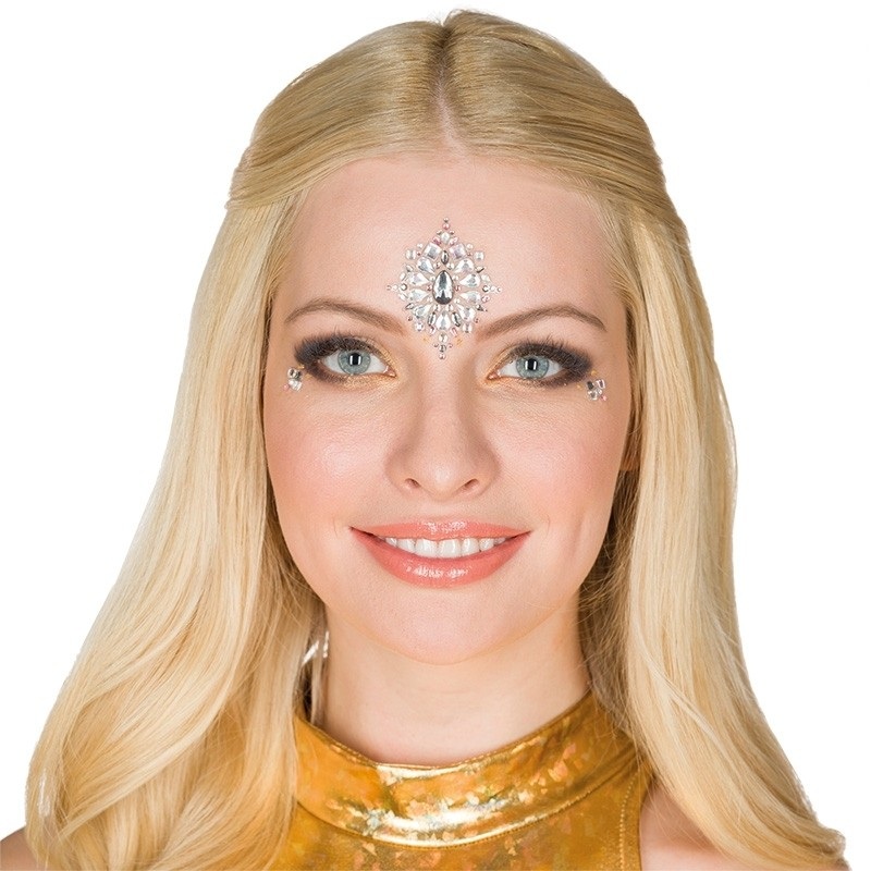 Delicate crystal bindi indira