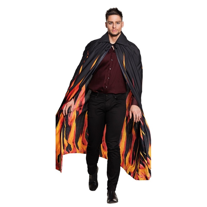 Demon flame cloak for men