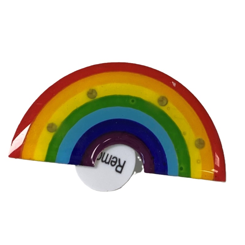 Flashing Rainbow Pin