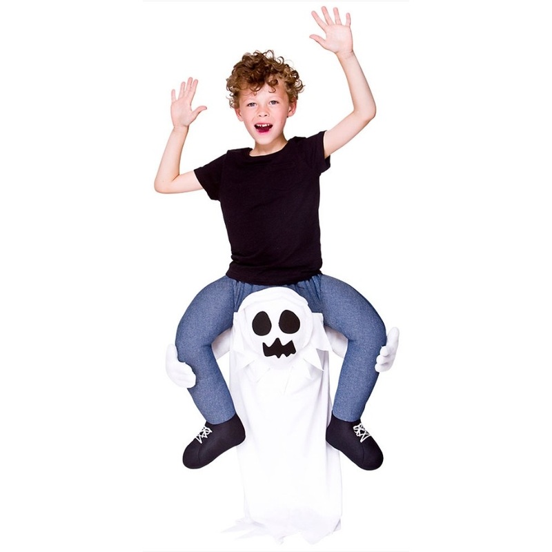 Ghost horror piggyback child costume