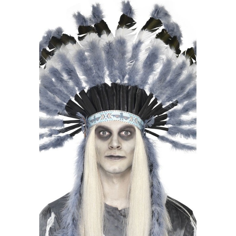 Ghost Indian feather headdress