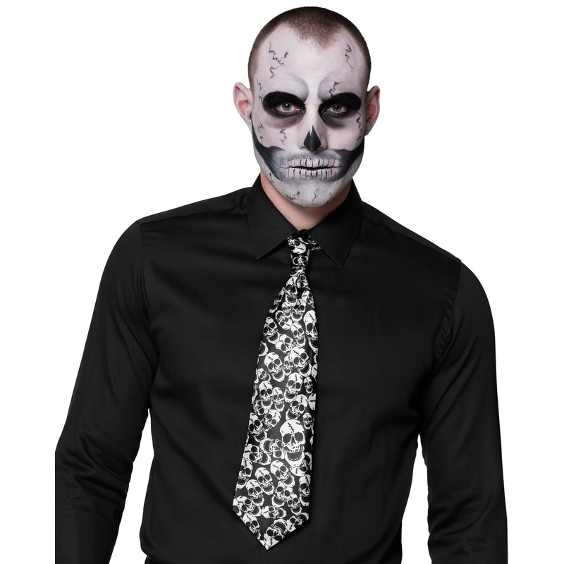 Gloomy skull tie