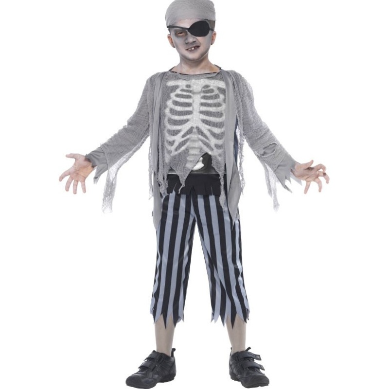 Halloween costume skeleton pirate for kids
