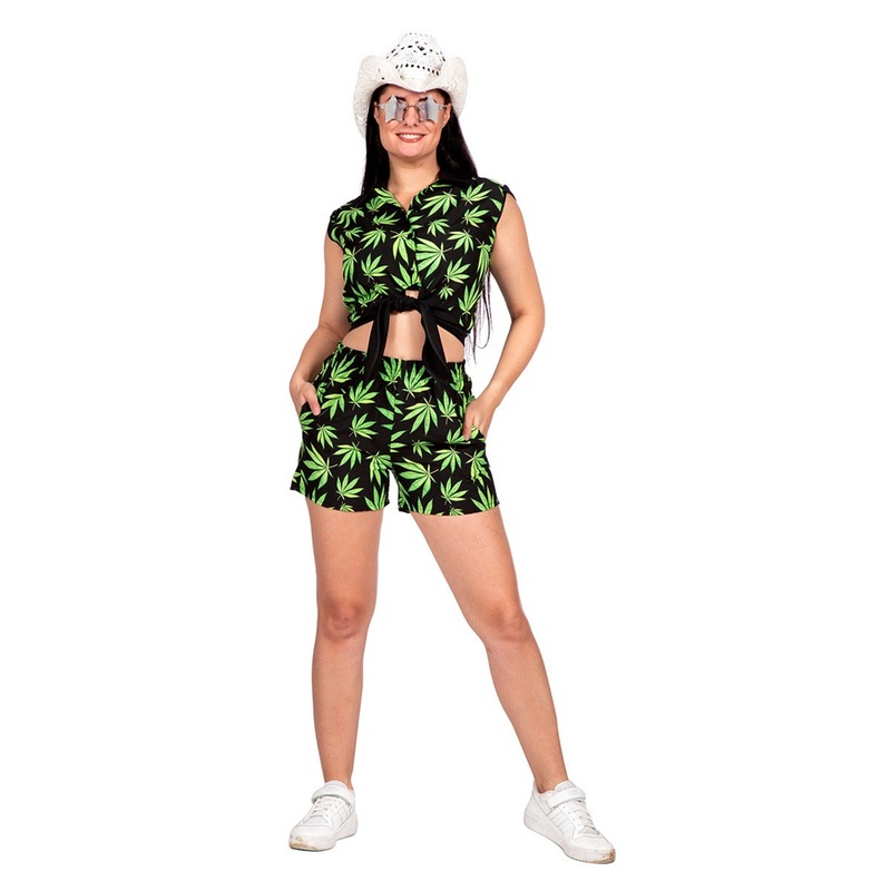 Hemp set shirt & shorts for women 34