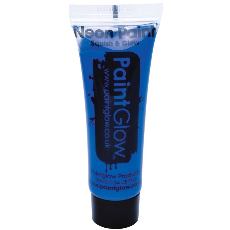 Neon blue UV face and body paint 10ml