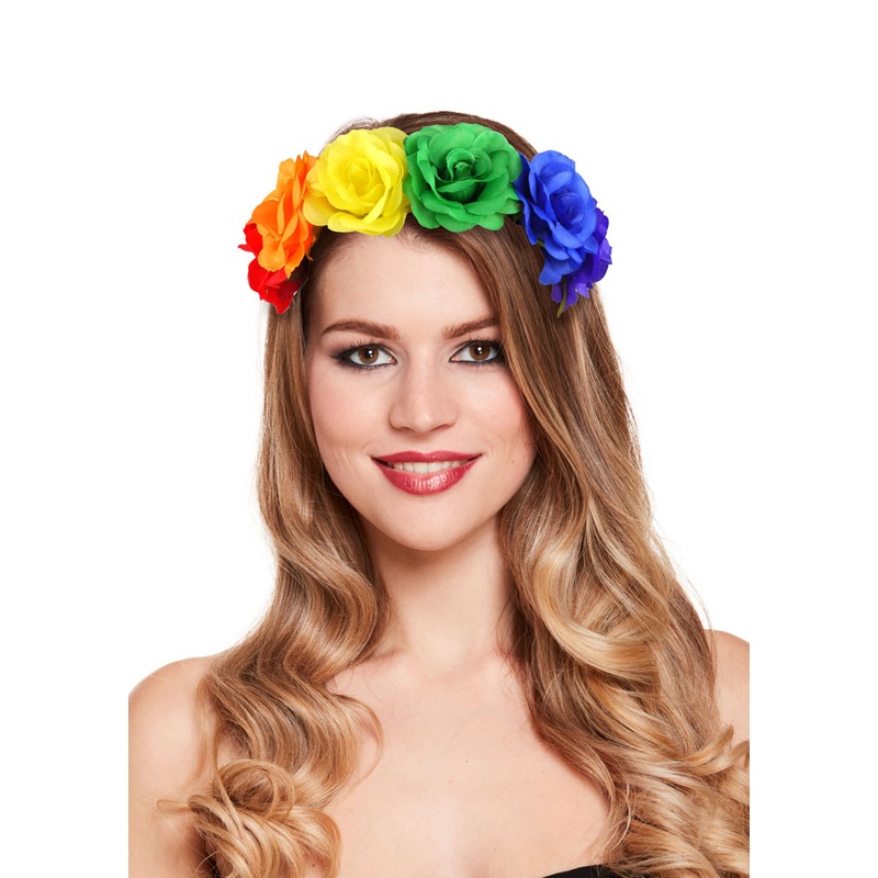 Pride Rainbow Flower Headband