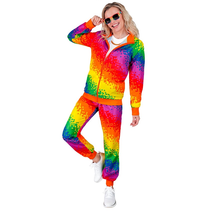 Rainbow Pixel Tracksuit Adults S