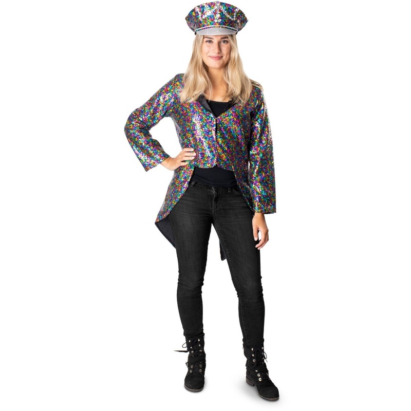Sequin rainbow jacket for women S-M