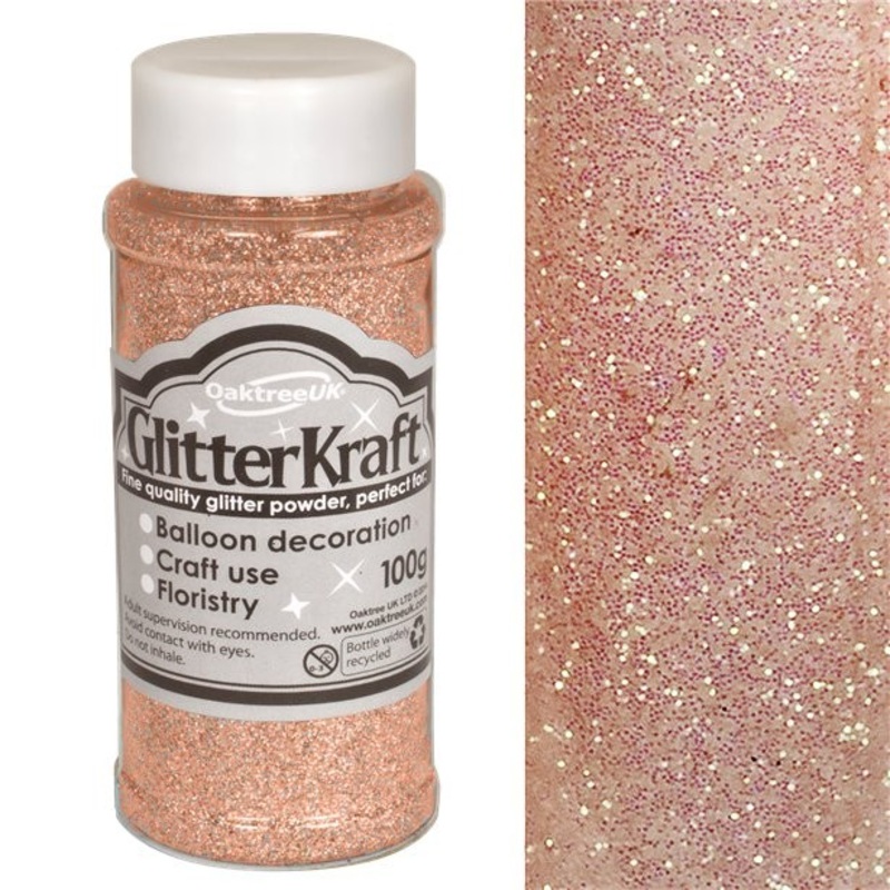 100g rose gold balloon glitter