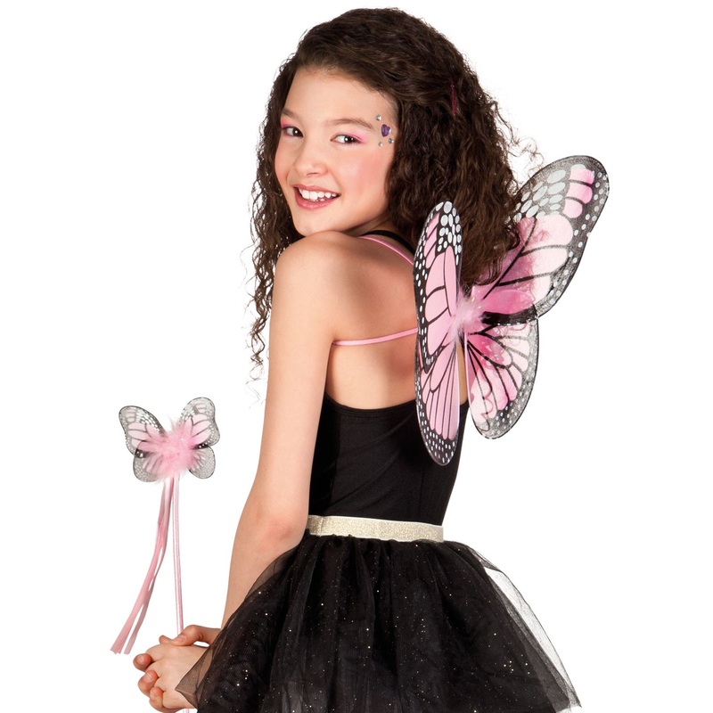 2-piece butterfly fairy costume set