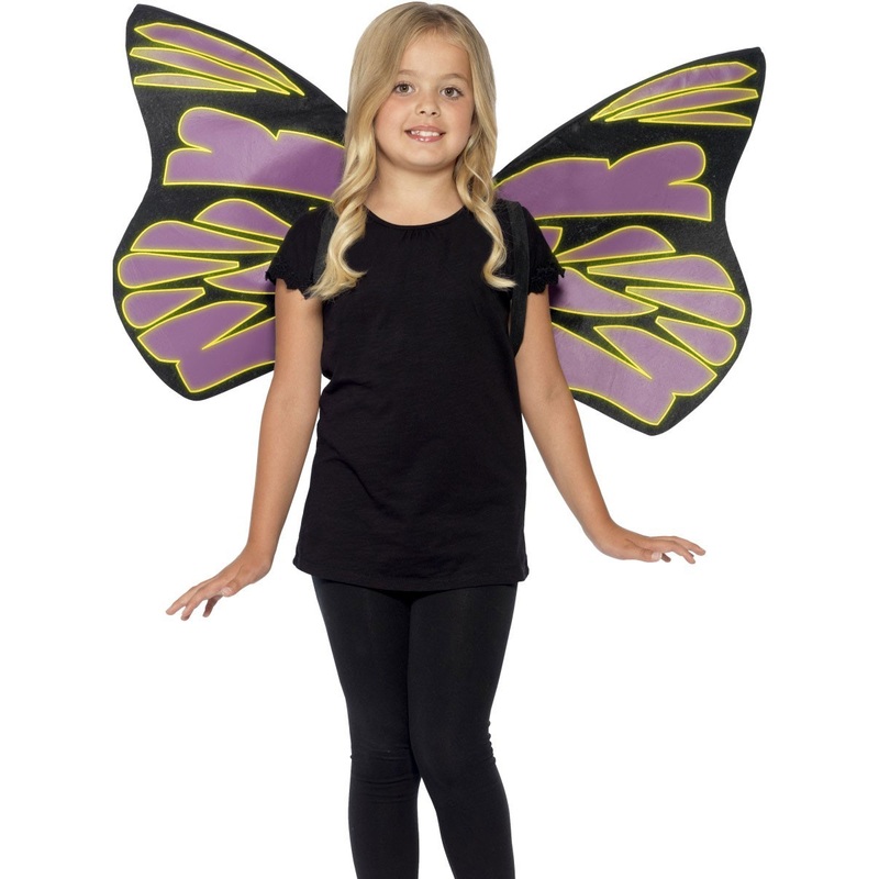 Butterfly wings with light effects