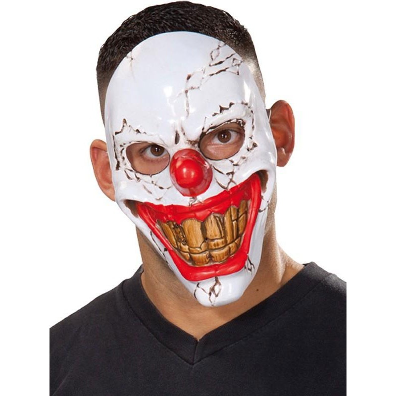 Crazy clown horror mask