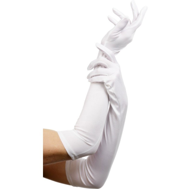 Diva Gloves Long White 52cm