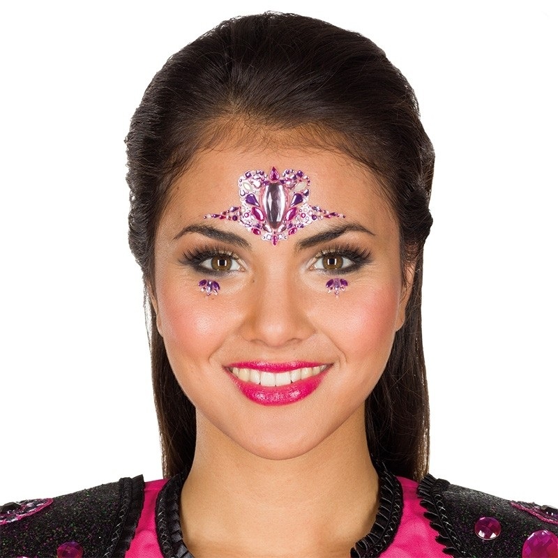 Festival Bindi Skin Jewels Pink