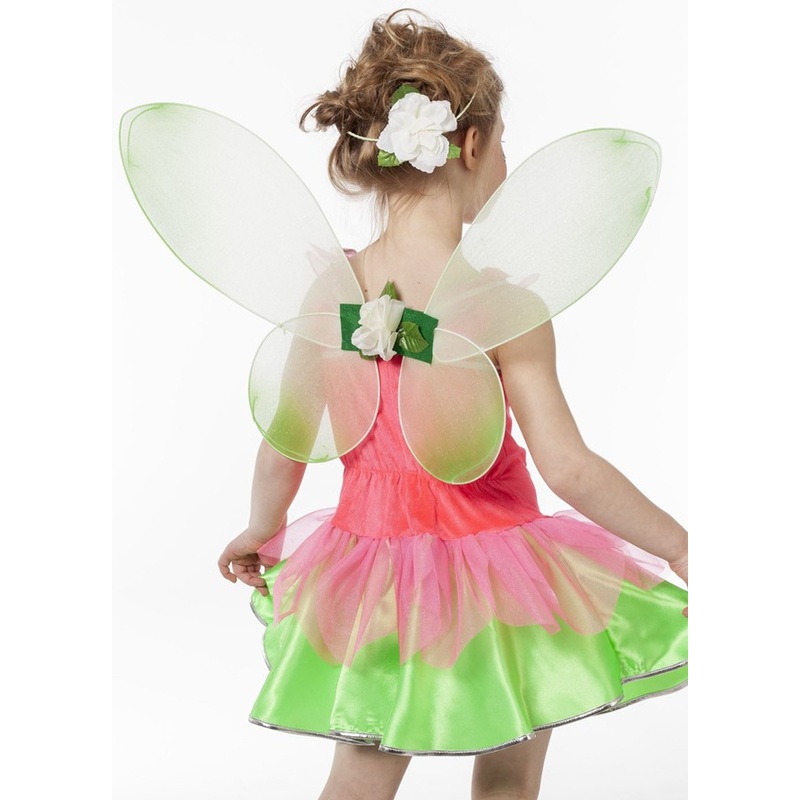 Flower fairy wings green