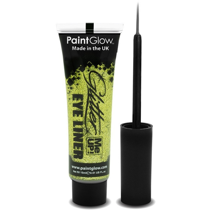Golden glitter eyeliner