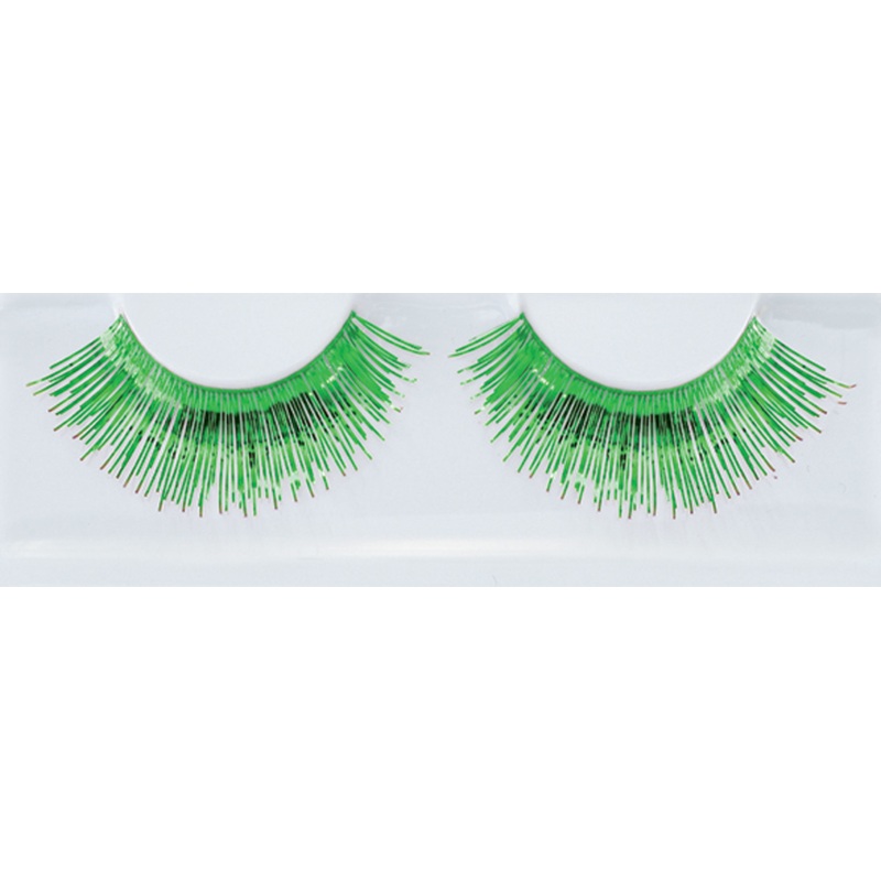 Green eyelashes metal optic