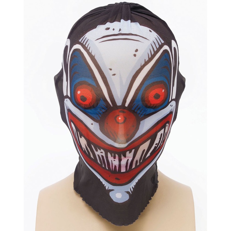 Horror clown hooded hood