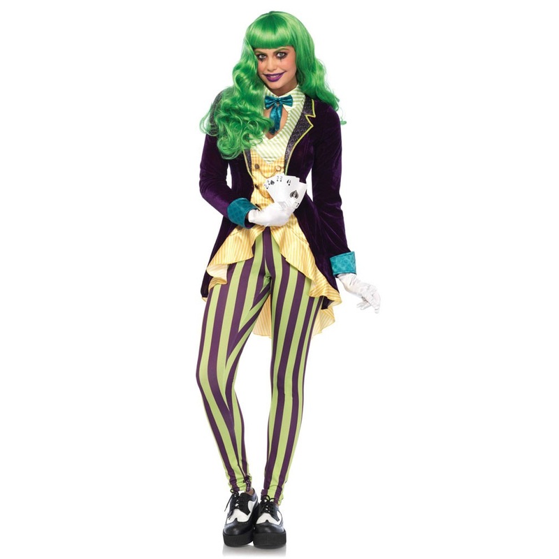 Misses Joker colorful ladies costume XS