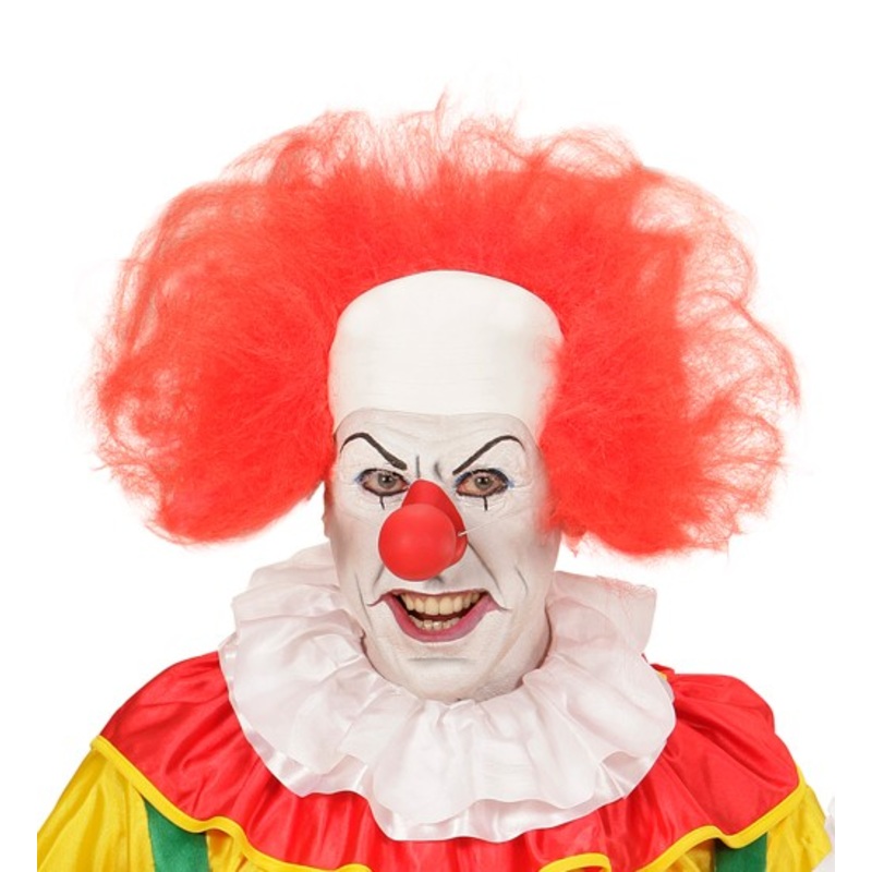 Nasty clowns bald head with hair
