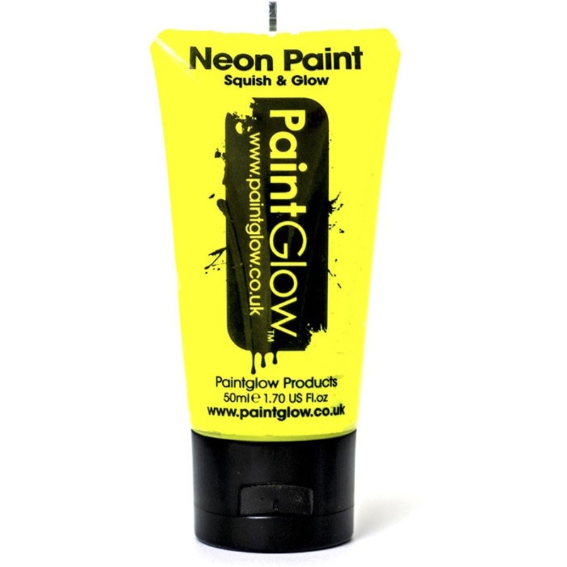Neon UV make-up yellow