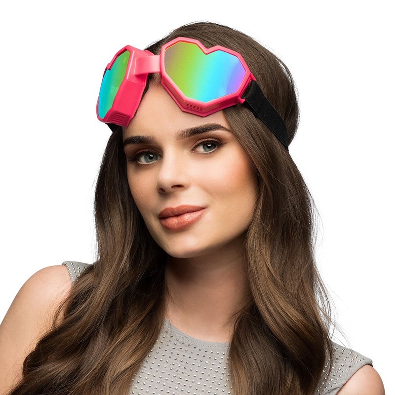 Party Glasses Heartbeat in Pink