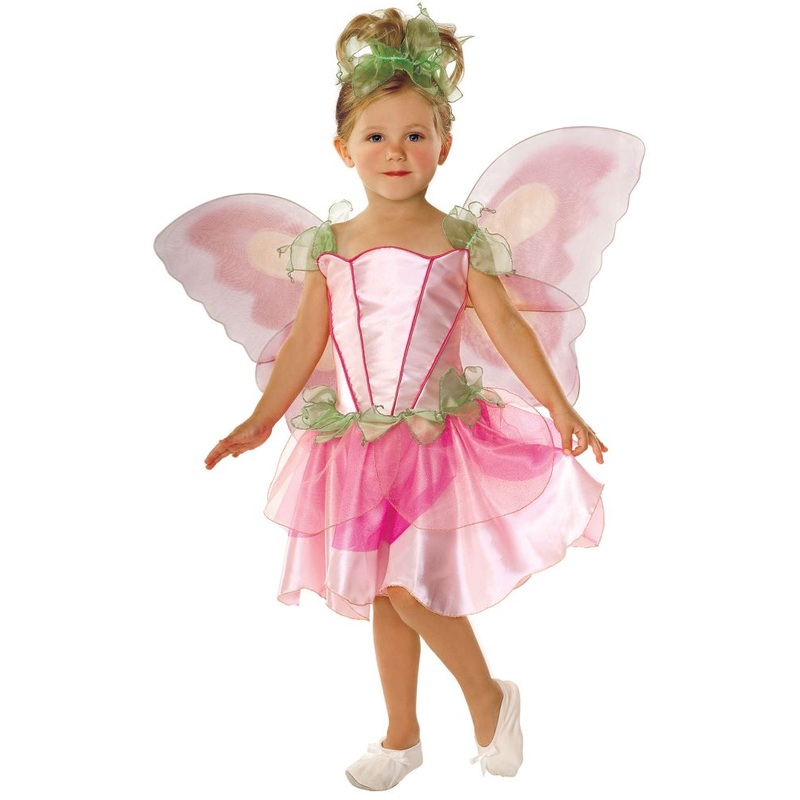 Pink spring fairy costume for girls