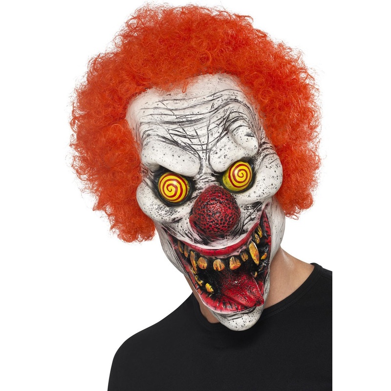 Psycho clown mask with hair