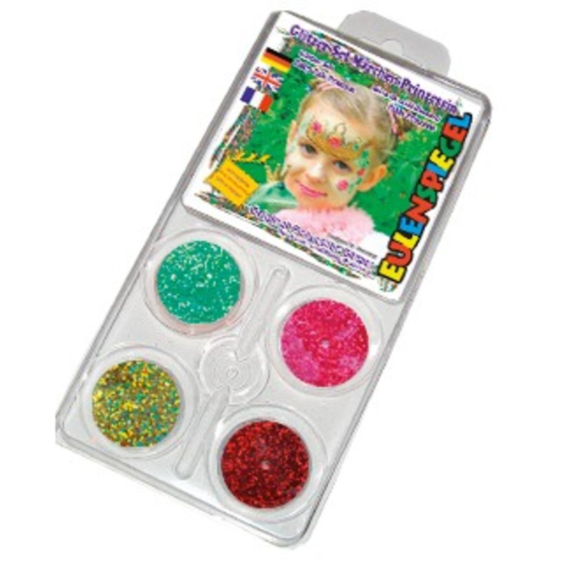 Scattered glitter princess motif set
