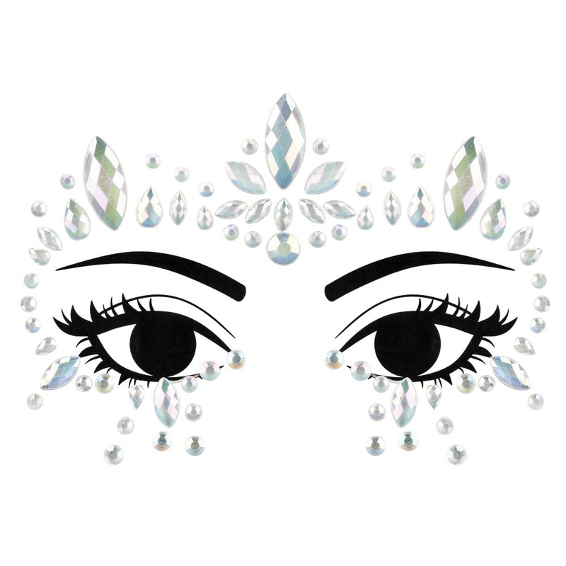 Set Temporary Face Crystals Glowing