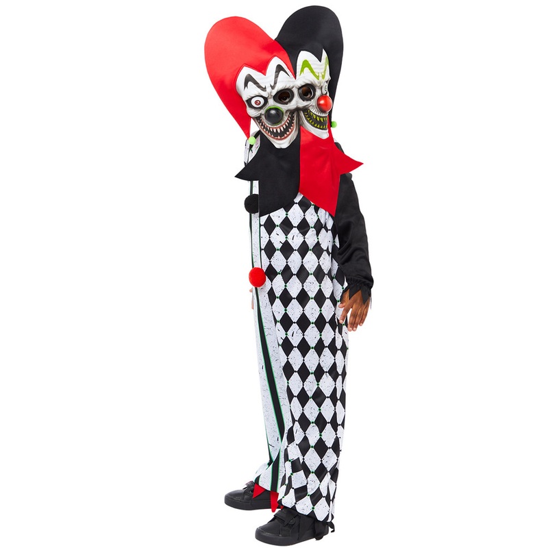 Two Face Horror Harlequin Kids Costume