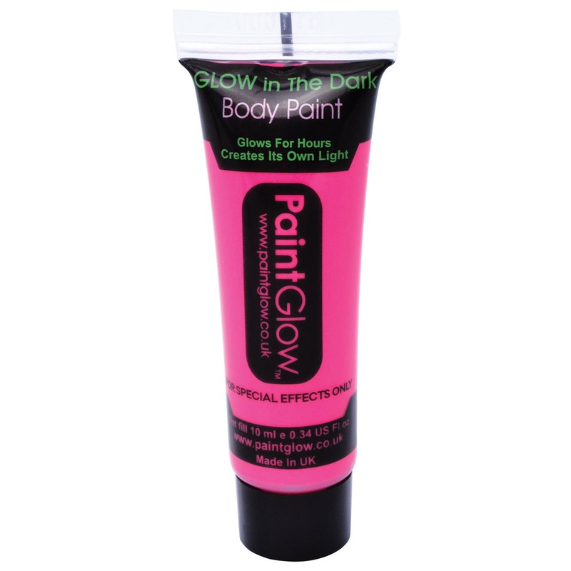 UV light effect Neon Face & Body Paint Pink 10ml