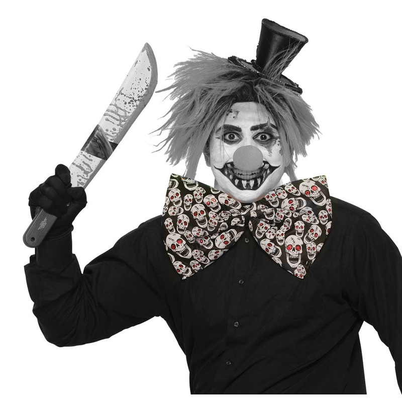 XXL bow tie with skulls
