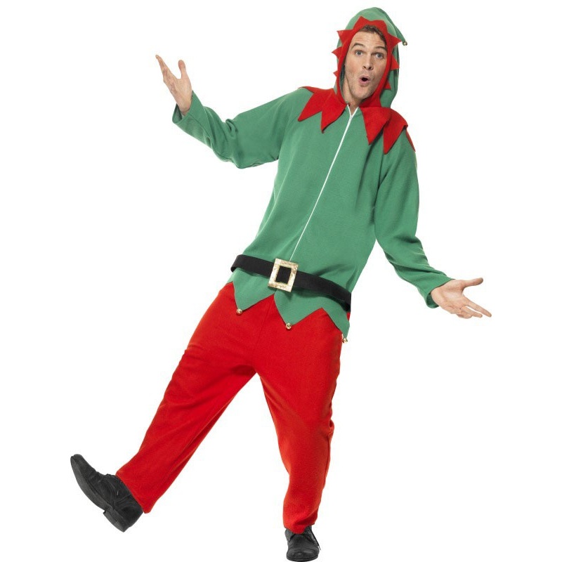 Christmas elf jumpsuit with hood S