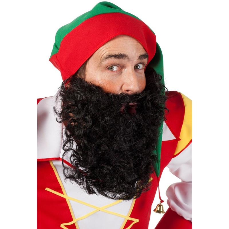 Curly dwarf beard black